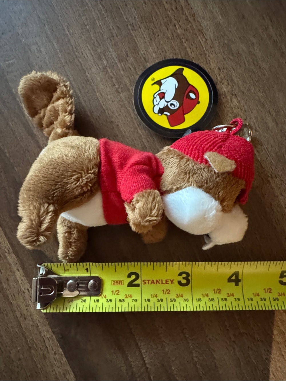 Buc-ee's Beaver Keychain Plush - Red & Brown - Picture 4 of 4